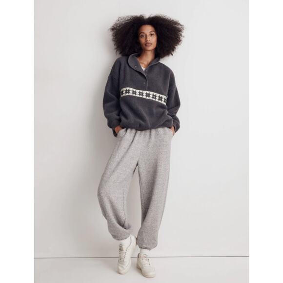 Madewell (Re)sourced Sherpa Popover Top - Picture 3 of 5